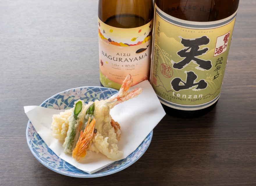 日本酒と天ぷら