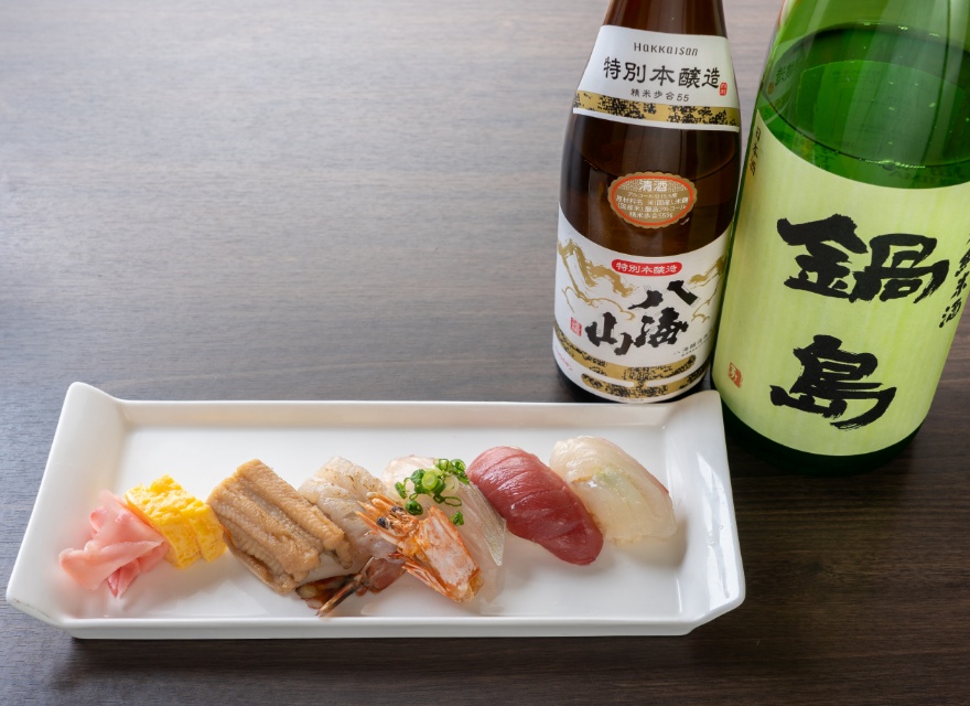 日本酒とお寿司