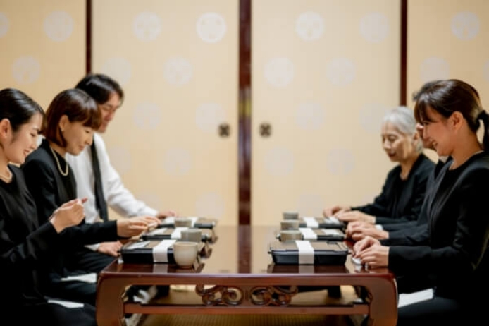 食事をしている様子